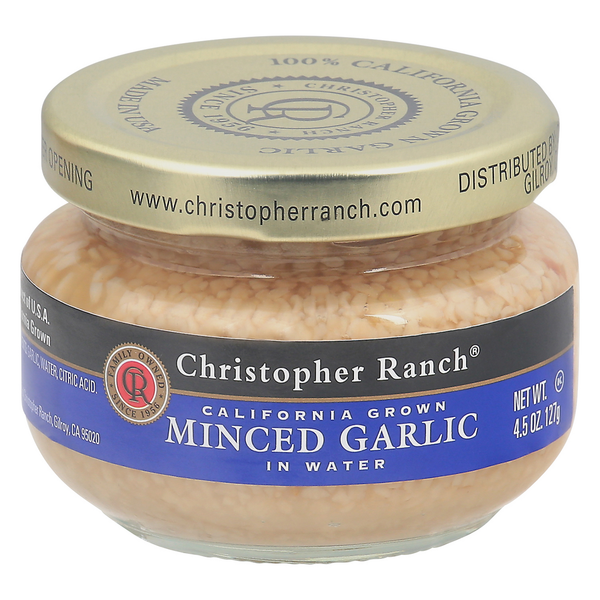 Canned & Jarred Vegetables Christopher Ranch Minced Garlic In Water hero