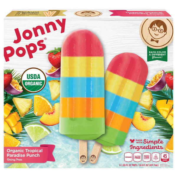 JonnyPops Pops, Organic, Tropical Paradise Punch hero