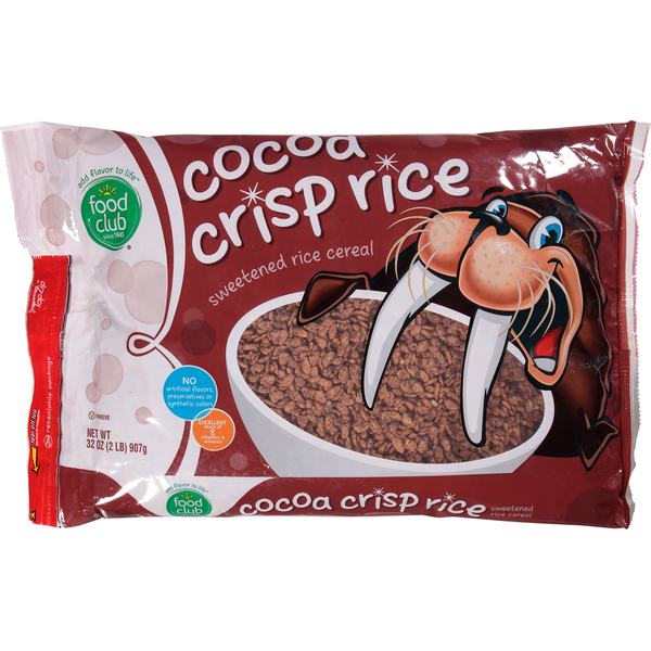 Grains, Rice & Dried Goods Food Club Cereal, Cocoa Crisp Rice hero