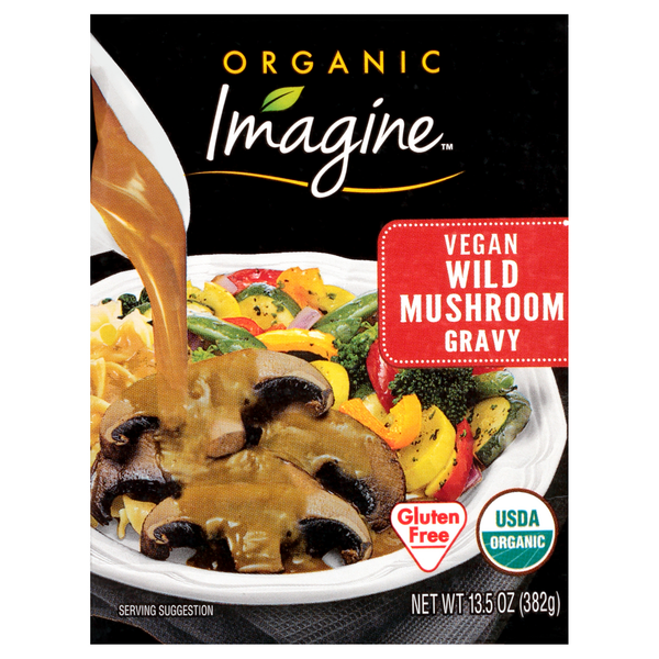 Marinades & Meat Preparation Imagine Organic Vegetarian Wild Mushroom Gravy hero