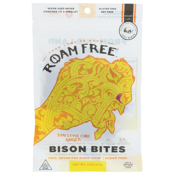 Fruit & Vegetable Snacks Go Roam Free Bison Jerky Bites hero