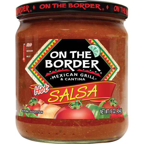 Chips & Pretzels On The Border Salsa, Hot hero