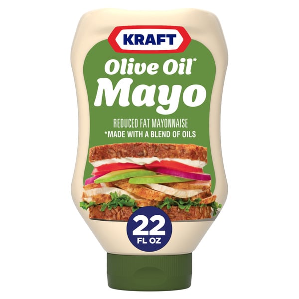 Condiments Kraft Mayo with Olive Oil Reduced Fat Mayonnaise, Squeeze Bottle hero