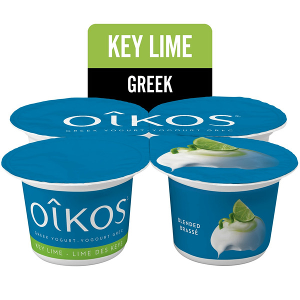 Yogurt Oikos Greek Yogurt, Key Lime Flavour, 2% M.F., Blended hero