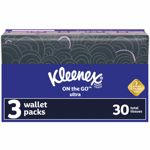 Paper Goods Kleenex Slim Wallet Facial Tissues hero