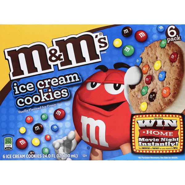 Ice Cream & Ice M&M's Ice Cream Cookie Sandwich hero