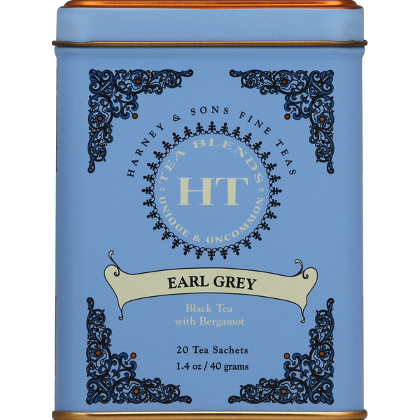 Tea Harney & Sons Black Tea, Earl Gray, Sachets hero