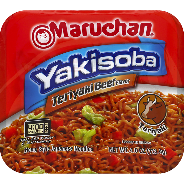 Asian Foods Maruchan Yakisoba Teriyaki Beef Flavor hero