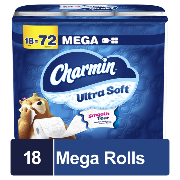 Paper Goods Charmin Ultra Soft Toilet Paper Mega Rolls hero