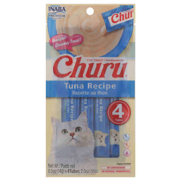 Cat Food & Care Churu Cat Treat, Tuna Recipe hero