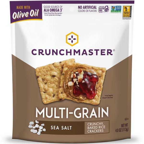 Crackers Crunchmaster Multi-Grain, Sea Salt hero