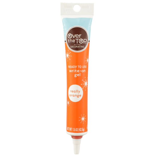 Baking Supplies & Decor Over The Top Really Orange Write-On Gel hero