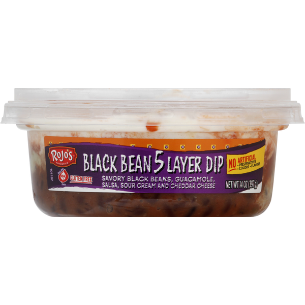 Fresh Dips & Tapenades Rojo's 5 Layer Dip, Black Bean hero