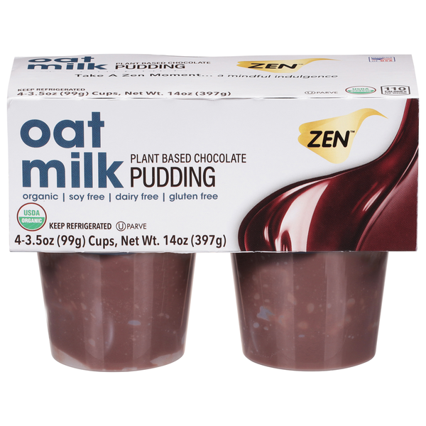 Fruit & Vegetable Snacks Zen Pudding, Plant Based Chocolate, Oat Milk hero