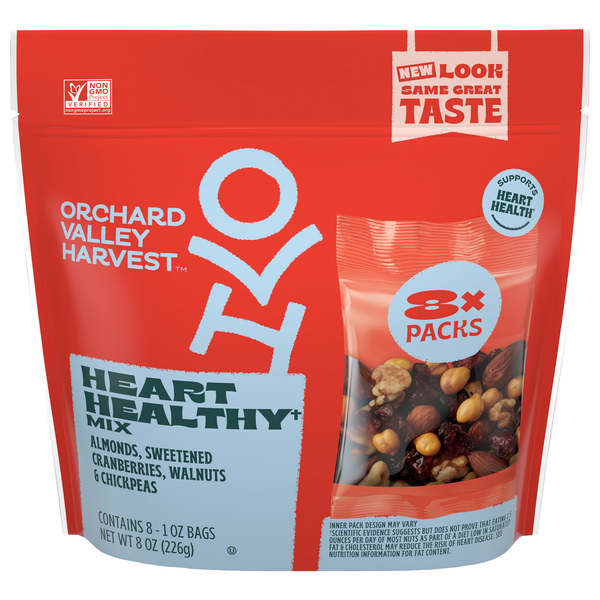 Trail Mix & Snack Mix Orchard Valley Harvest Heart Healthy Mix, 8 Packs hero