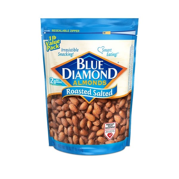 Nuts, Seeds & Dried Fruit Blue Diamond Almonds, Roasted Salted hero