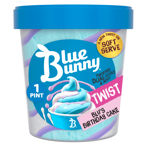 Blue Bunny Blu's Birthday Cake Twist Pint hero