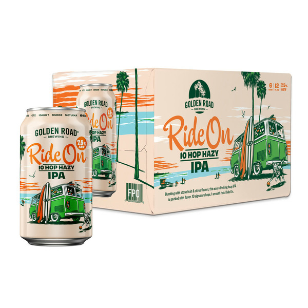 Beer Golden Road Brewing Ride On IPA Craft Beer Cans hero