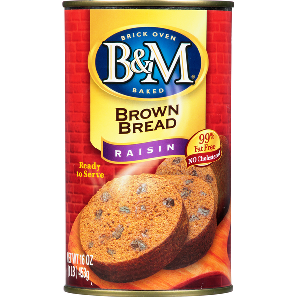 Canned Meals & Beans B&M Brown Bread, Raisin hero