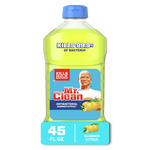 Cleaning Products Mr. Clean Antibacterial Multi-Surface Cleaner, Summer Citrus hero