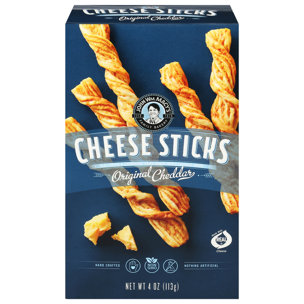 Crackers -- Specialty (Deli) John Wm. Macy's Cheese Sticks, Original Cheddar hero