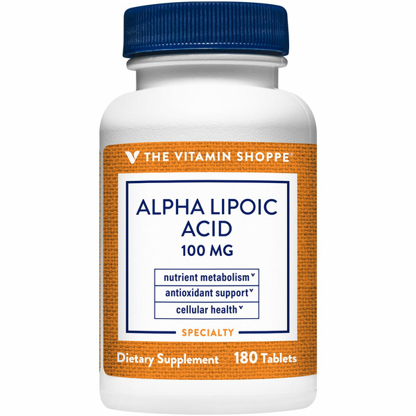 Antioxidants The Vitamin Shoppe Alpha Lipoic Acid Antioxidant - 100 MG (180 Tablets) hero