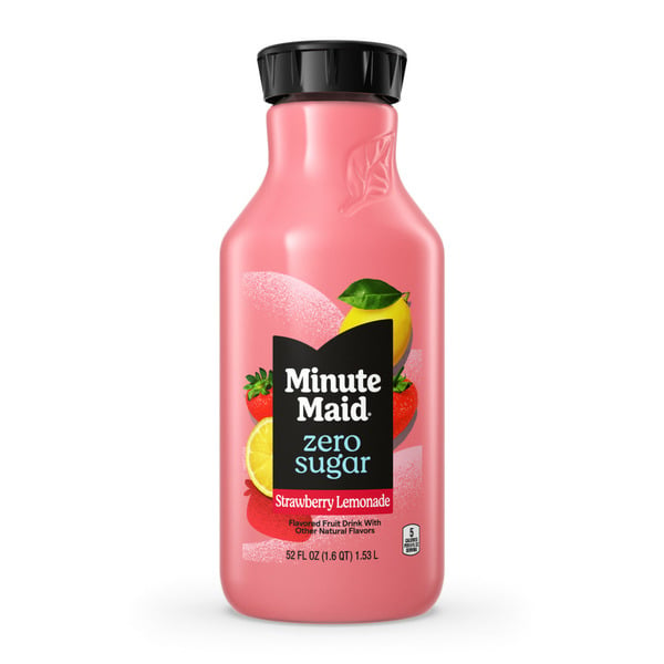 Juice & Nectars Minute Maid Sugar Strawberry Lemonade (Nc) Bottle hero