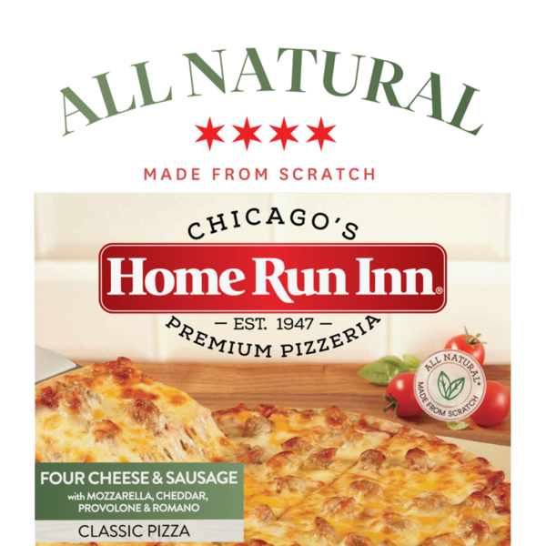 Home Run Inn Family Size Classic Frozen Four Cheese and Sausage Pizza hero