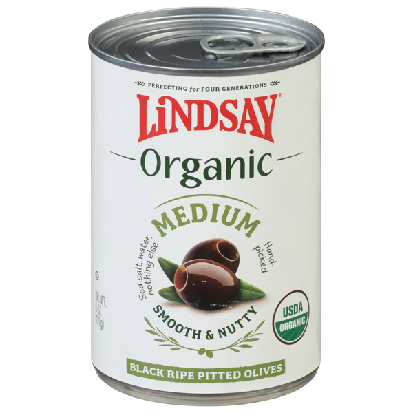 Pickled Goods & Olives Lindsay Organic Medium Black Ripe Pitted Olives hero