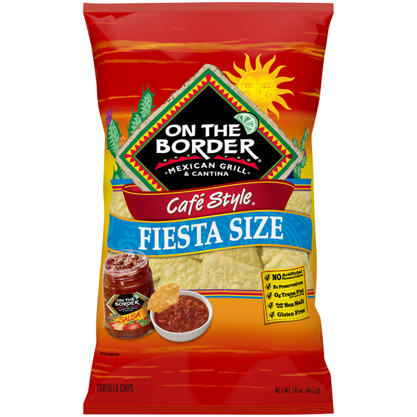 Chips & Pretzels On The Border 16 oz OTB Café Tortilla hero