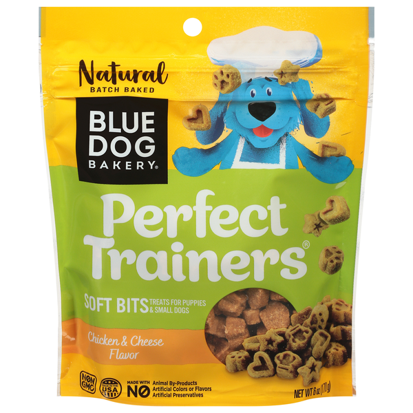 Dog Food & Care Blue Dog Bakery Treats for Puppies & Small Dogs, Chicken & Cheese Flavor, Soft Bits hero