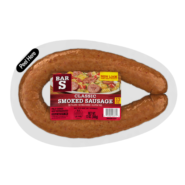 Homeland Bar S Classic Smoked Sausage Same Day Delivery or Pickup Homeland