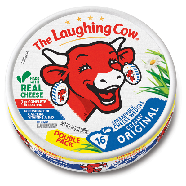 Specialty Cheeses The Laughing Cow Cheese, Creamy Original, Double Pack hero