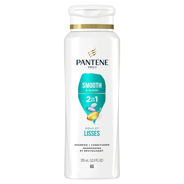 Pantene Smooth & Sleek 2in1 Shampoo and Conditioner hero