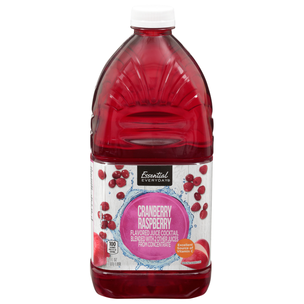 Juice & Nectars Essential Everyday Flavored Juice Cocktail, Cranberry Raspberry hero