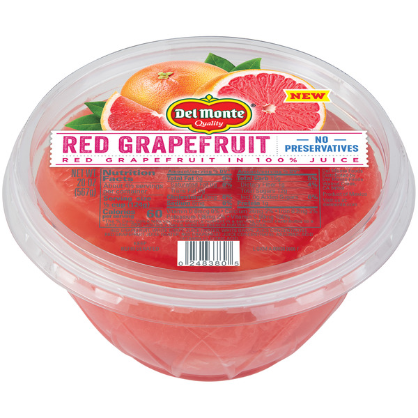 Packaged Vegetables & Fruits Del Monte Grapefruit, Red hero