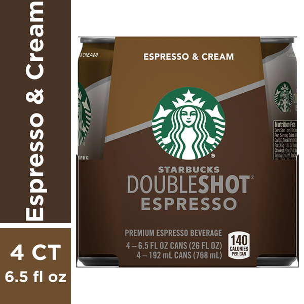 Coffee & Teas (Ready to Drink) Starbucks Espresso And Cream Coffee Drink hero