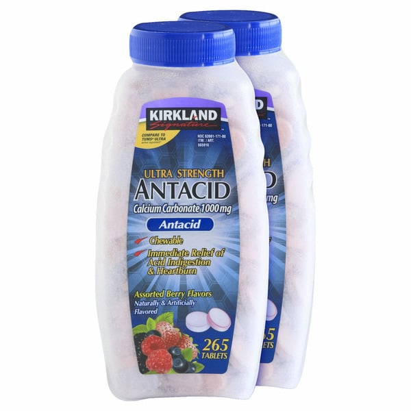 Over the Counter Pharmacy Kirkland Signature Ultra Antacid 500Mg Asst. 2X265Ct hero