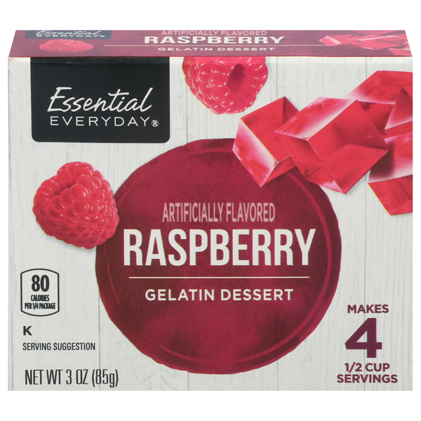 Doughs, Gelatins & Bake Mixes Essential Everyday Gelatin Dessert, Raspberry hero