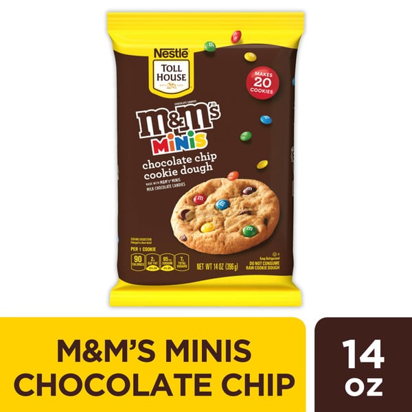 Refrigerated Dough & Biscuits Toll House M&M'S Milk Chocolate MINI'S Cookie Dough hero