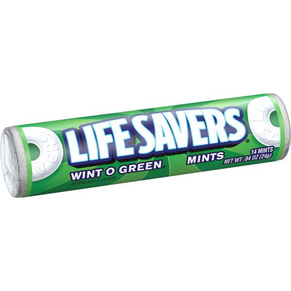 Mint & Gum Life Savers WintOGreen Breath Mints Hard Candy Roll hero