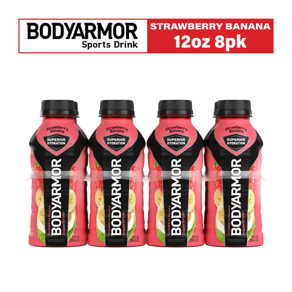 Energy & Sports Drinks BODYARMOR SuperDrink Strawberry Banana Electrolyte Sports Hydration Drinks hero