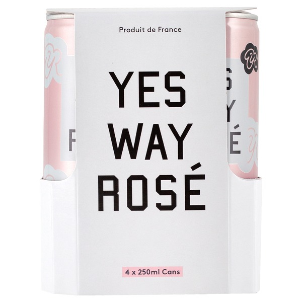 Boxed & Packaged Wine Yes Way Rosé French Rosé Wine Cans hero