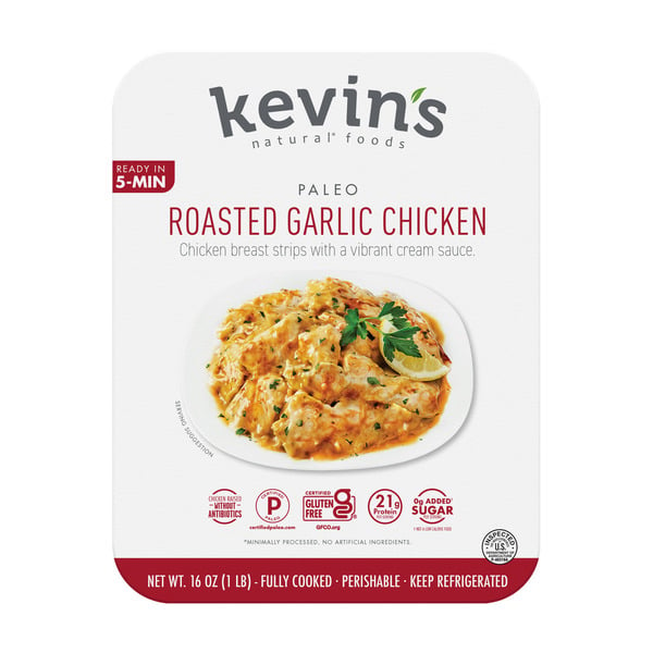 Packaged Poultry Kevin's Natural Foods Roasted Garlic Chicken hero