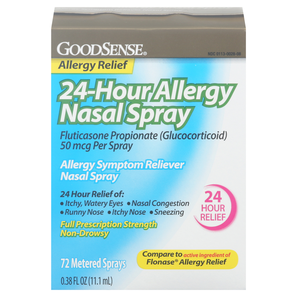 Cold, Flu & Allergy Good Sense Nasal Spray, Allergy Relief, 24-Hour hero