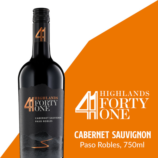 Highlands 41 Paso Robles Cabernet Sauvignon Estate Red Wine hero