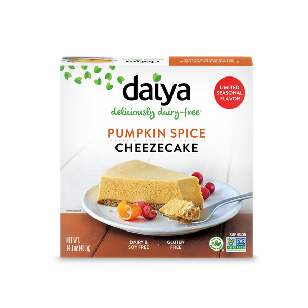 Frozen Vegan & Vegetarian Daiya Dairy Free Pumpkin Spice Cheesecake Dessert hero