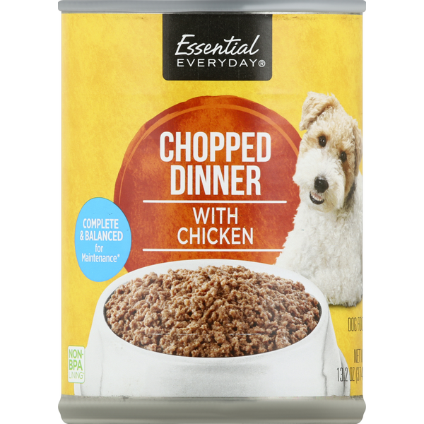 Dog Food & Care Essential Everyday Dog Food, Chopped Dinner, with Chicken hero