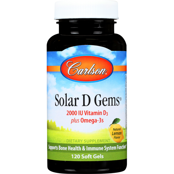 Vitamins & Minerals Carlson Solar D Gems hero