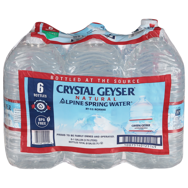 Water, Seltzer & Sparkling Water Crystal Geyser Alpine Spring Water, Natural hero